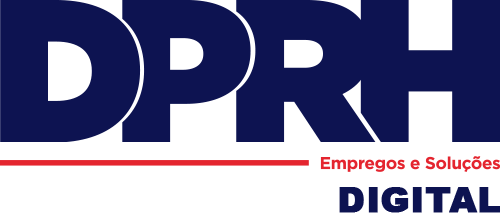 Logo azul DPRH Empregos